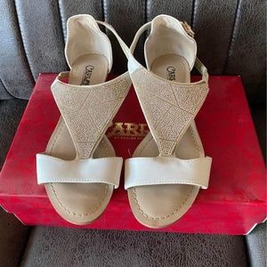 White Carlos Santana Women’s sandals